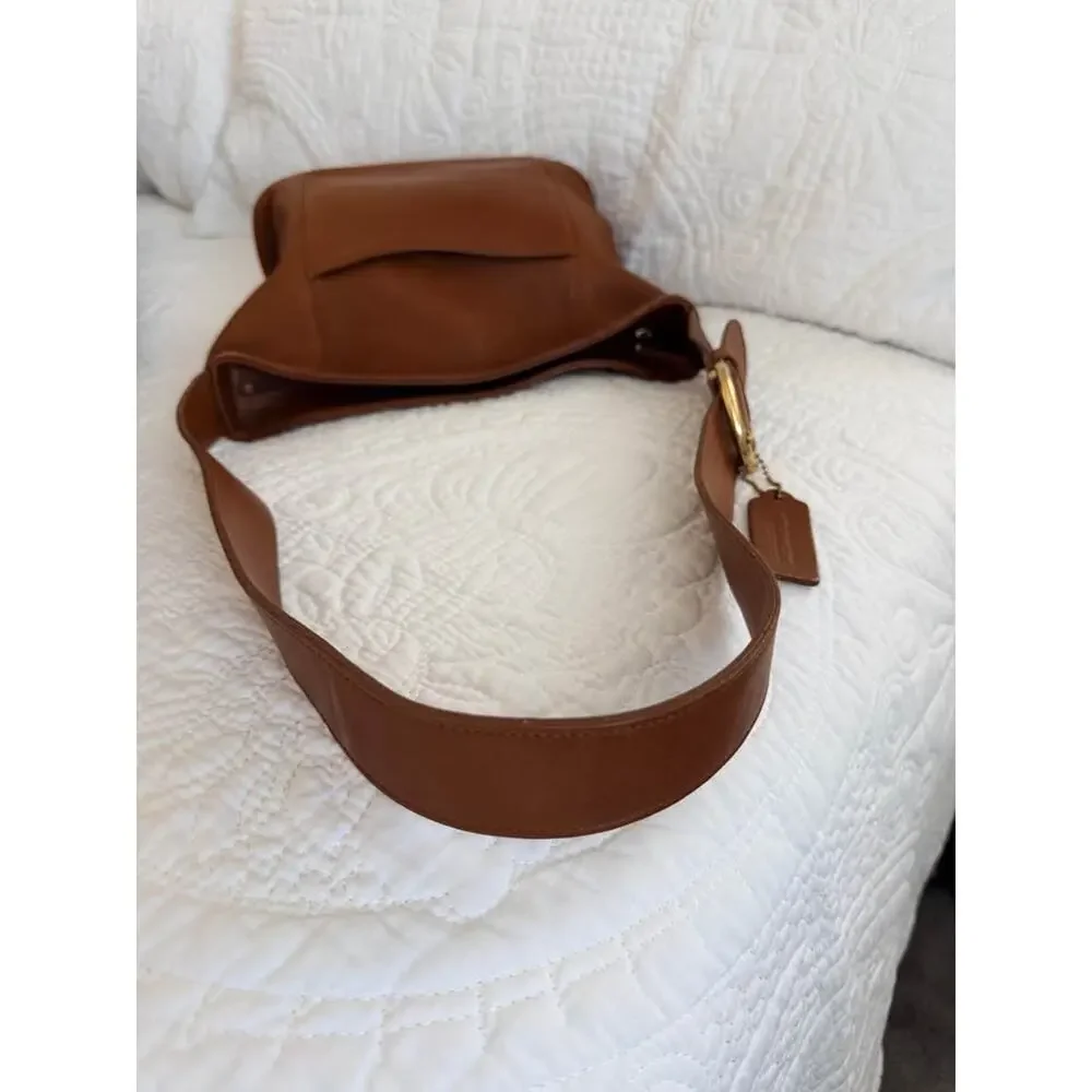 Vintage Coach Legacy Bucket Bag in British Tan Leather